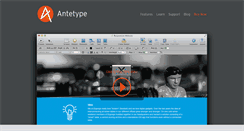 Desktop Screenshot of antetype.com